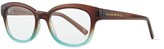Thumbnail for your product : Kate Spade Amilia Rectangle Readers, Brown/Blue