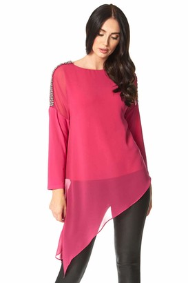 chiffon overlay tops uk