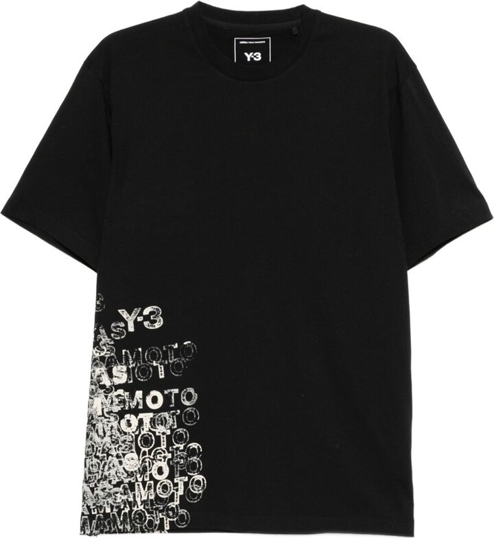 Y-3 Printed Cotton T-Shirt