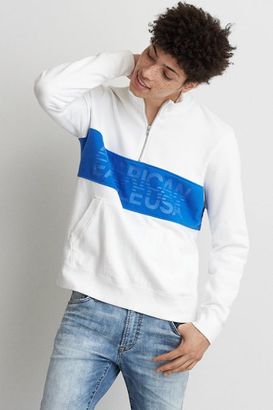 American Eagle Outfitters AE Zip Mock Neck Popover