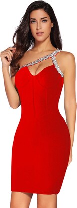 Red Bodycon Bandage Dress