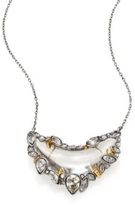 Thumbnail for your product : Alexis Bittar Lucite & Crystal Jagged Crescent Pendant Necklace