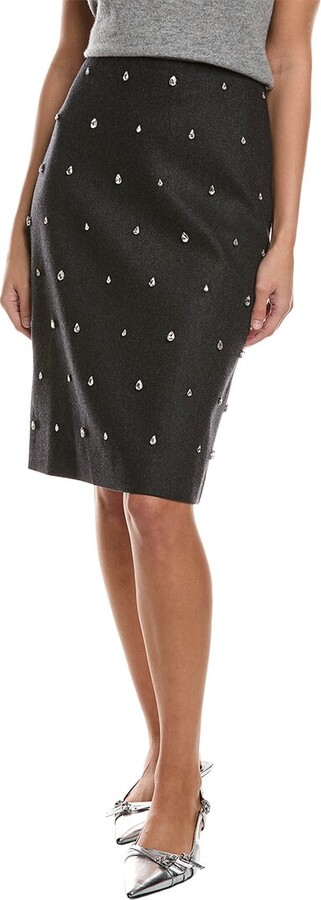 A. L.C. Opal Wool & Cashmere-Blend Pencil Skirt