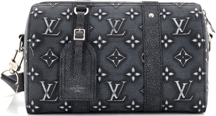 Louis Vuitton - Black Leather City Keepall