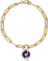 Thumbnail for your product : Foundrae Blue Crescent Disk On Clip Chain Bracelet