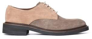 Eleventy Men's Brown Suede Lace-up Shoes.