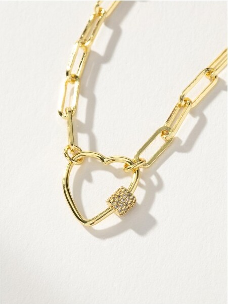 Uncommon James UncommonJamesLockedHeartNecklaceGold