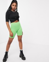 Thumbnail for your product : Noisy May twist front t-shirt in black