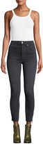 Thumbnail for your product : RE/DONE High-Rise Skinny Frayed Ankle Jeans