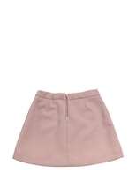 Thumbnail for your product : Stretch Doubled Wool Crepe Effect Skirt