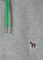 Thumbnail for your product : Paul Smith Men's Grey Organic-Cotton Zip-Front Zebra Logo Hoodie