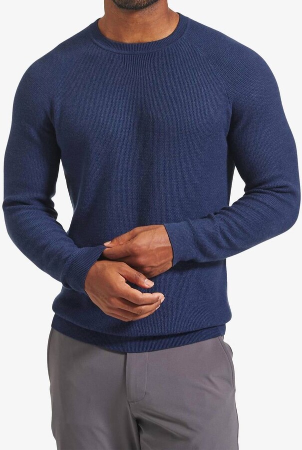 Mizzen+Main Cassady Crewneck Sweater In Navy Heather