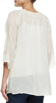 Thumbnail for your product : Johnny Was Liya 3/4-Sleeve Georgette Tunic, Shell