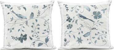 Prowling Through Palms 2 Piece Outdoor Printed Pillow Set, design by Janet Tava
