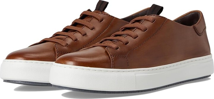 Johnston & Murphy Collection Anson Lace-To-Toe Men's Shoes Brown Hand-Stained Calfskin : 9.5 M Leather