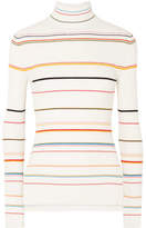 Thumbnail for your product : Sjyp Striped Ribbed-knit Turtleneck Sweater