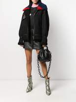 Thumbnail for your product : MSGM shearling aviator jacket