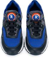 Thumbnail for your product : Stefano Ricci Kids lace-up panelled sneakers