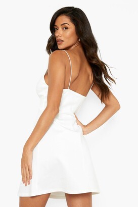 boohoo Strappy Cut Out Skater Dress