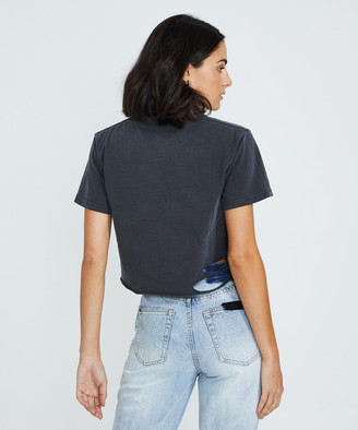 The People Vs. Vulture Crop Tee Washed Black