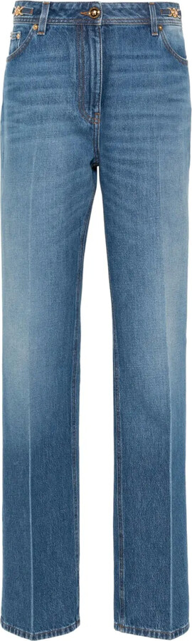 Mid-Rise Tailored Boyfriend Jeans