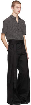 Saint Laurent Black Pleated Trousers