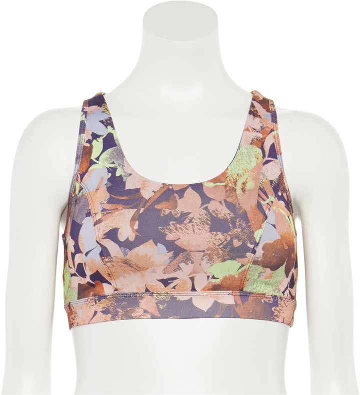 tek gear medium support sports bra