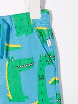 Thumbnail for your product : Stella McCartney Kids Crocodile-Motif Cotton Tracksuit Bottoms
