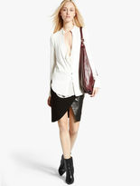 Thumbnail for your product : Halston Double Layer Silk Top Chalk