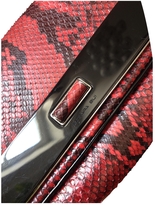 Thumbnail for your product : Barbara Bui Leather And Python Clutch Bag