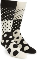 Thumbnail for your product : Happy Socks 'Divided Dot' Pattern Socks