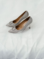 Thumbnail for your product : Charles & Keith Wedding Collection: Satin Gem-Embellished Pumps