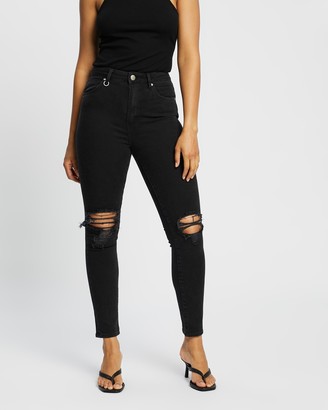 Neuw Women's Black High-Waisted - Marilyn Skinny Jeans