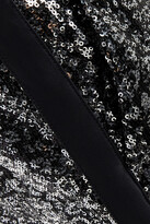Thumbnail for your product : Redemption Satin-trimmed sequined tulle slim-leg pants