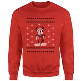 Thumbnail for your product : Disney Mickey Mouse Christmas Mickey Scarf Red Christmas Sweatshirt