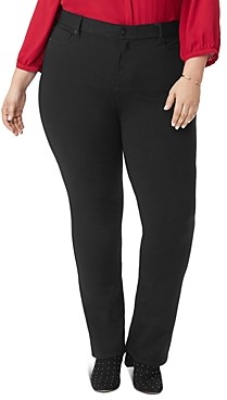 lee riders slim straight leg ponte knit pant