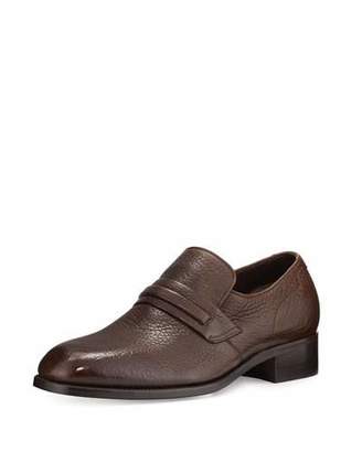 Tom Ford Wilson Banded Leather Loafer, Brown