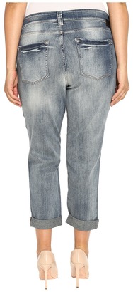 Jag Jeans Plus Size Relaxed Boyfriend in Saginaw Blue Platinum Denim Women's Jeans
