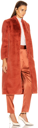 Mason by Michelle Mason Faux Fur Coat in Dune | FWRD