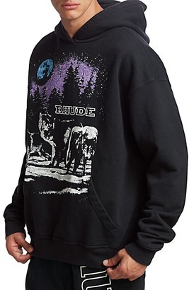 Rhude Wolves Graphic Hoodie