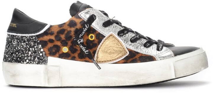 ladies leopard print trainers
