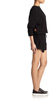Thumbnail for your product : Helmut Lang Axio Cropped-Overlay Short Jumpsuit