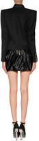 Thumbnail for your product : Balmain Wool Bold Shoulder Blazer in Black