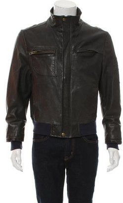 Yigal Azrouel Leather Zip-Up Jacket