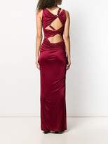 Thumbnail for your product : Versace ruched strappy detailed gown