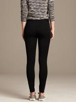 Thumbnail for your product : Banana Republic Faux-Leather Trim Ankle Zip Ponte Legging