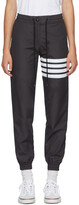 Thumbnail for your product : Thom Browne Grey 4-Bar Track Pants