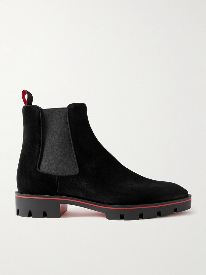 Christian Louboutin Alpinosol Suede Chelsea Boots