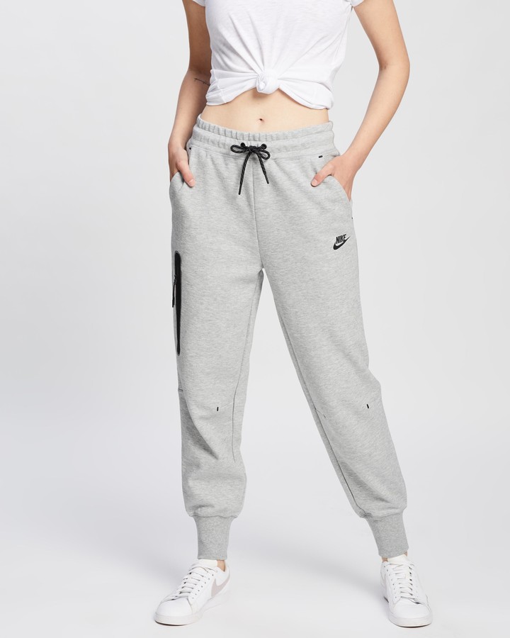 Nike Women's Grey Sweatpants - Tech Pants Activewear Trousers
