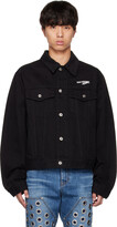 Thumbnail for your product : we11done Black Print Denim Jacket